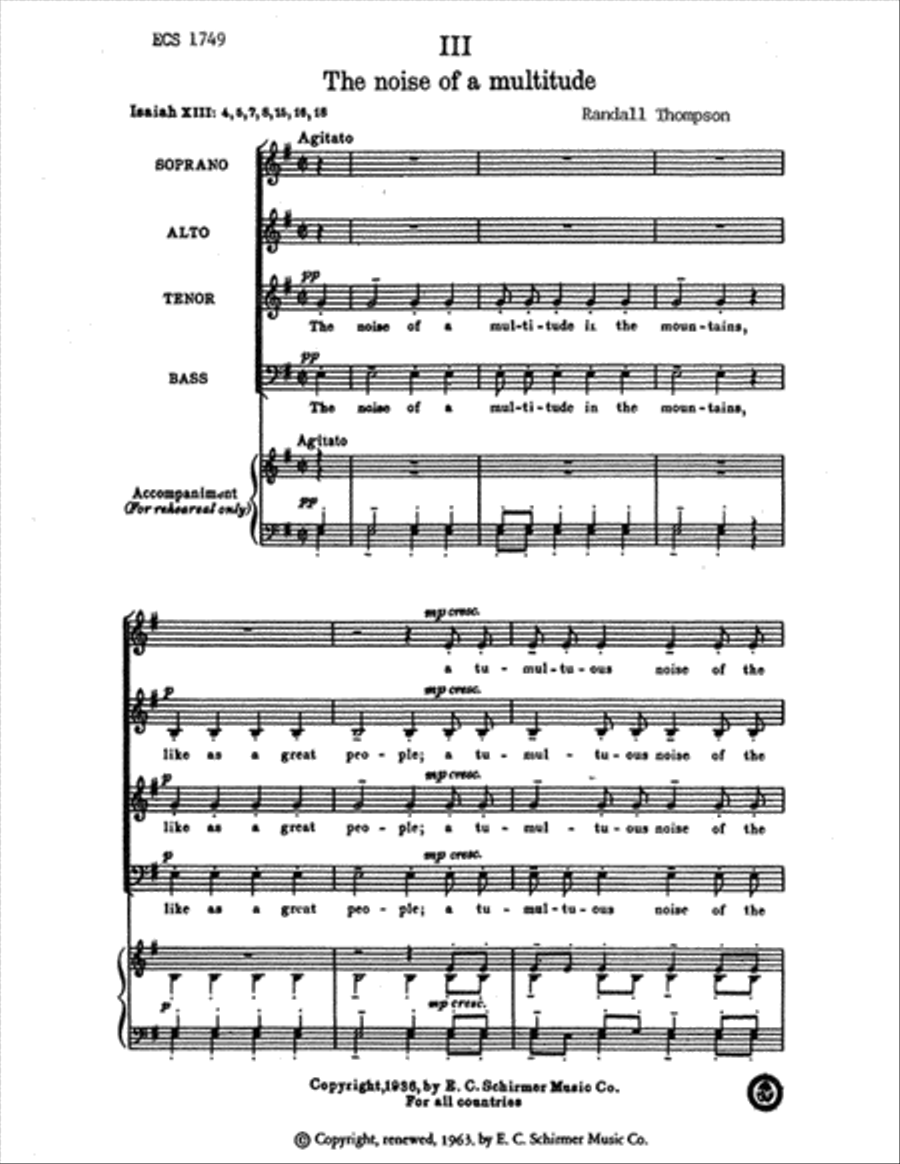 The Noise of the Multitude 4-Part scores gallery preview page 1