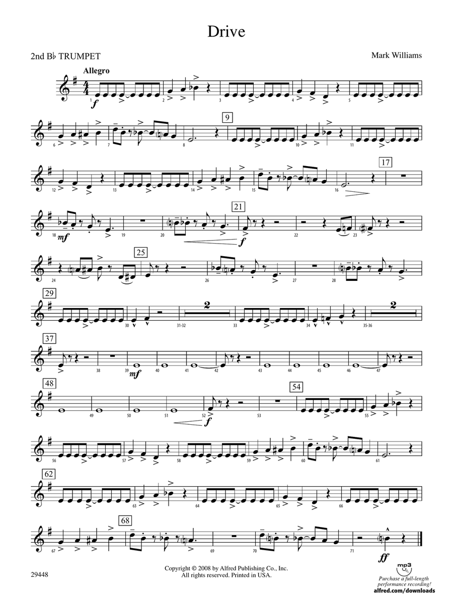 Drive: 2nd B-flat Trumpet