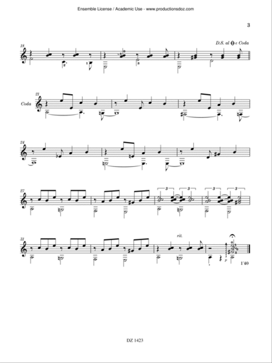 12 Simple Jazzy Studies 12 Simple Jazzy Studies Electric Guitar scores gallery preview page 3