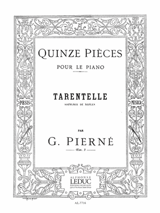 Book cover for Tarentelle Op.3, No.15 In A Minor (piano Solo)