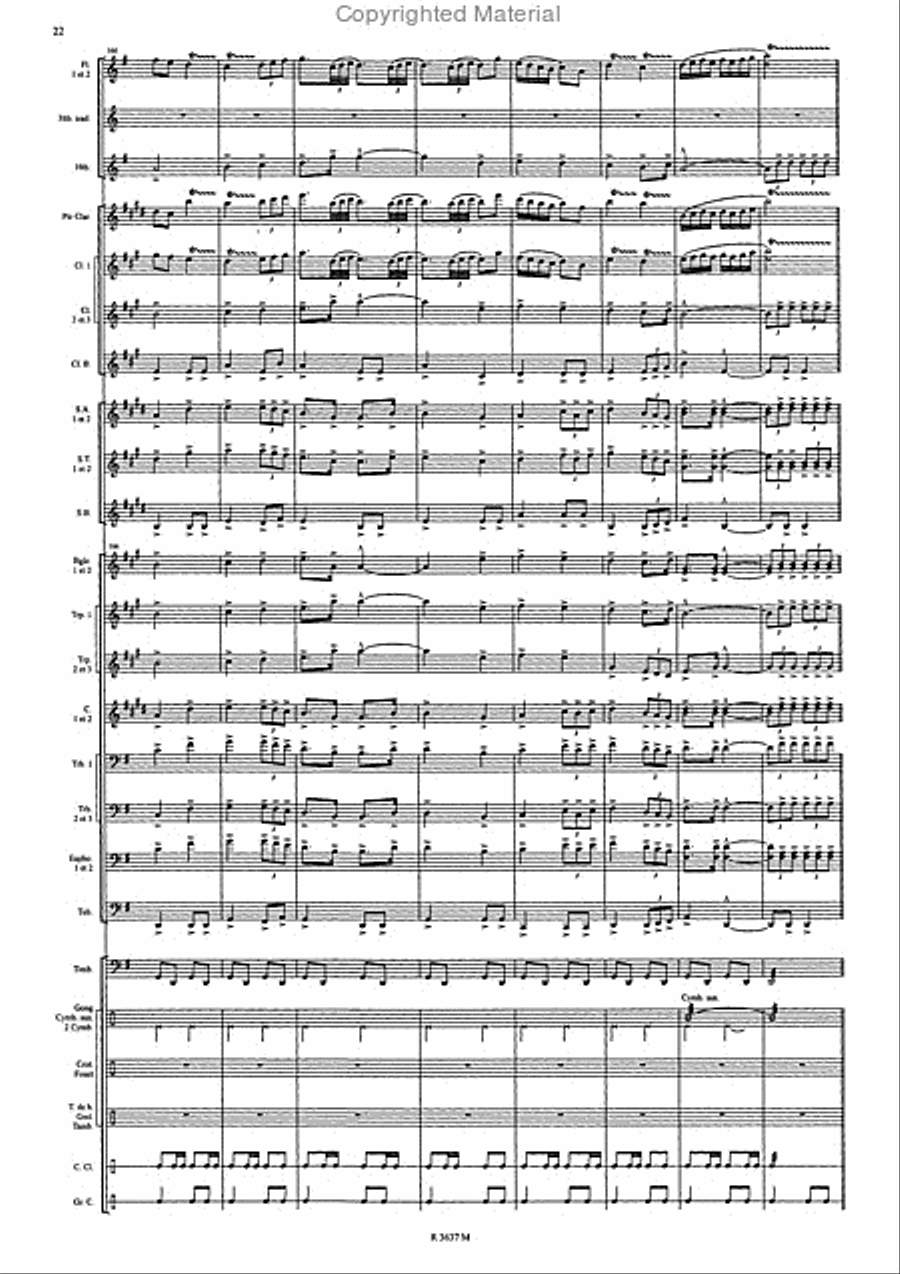 Ambaixadora Contrabandistas Concert Band scores gallery preview page 23