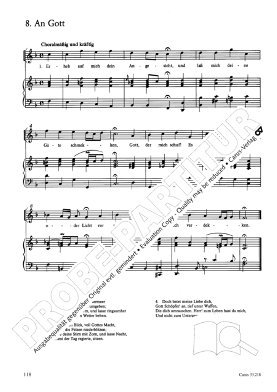 Geistliche Oden und Lieder (Gellert) Collection / Songbook scores gallery preview page 113