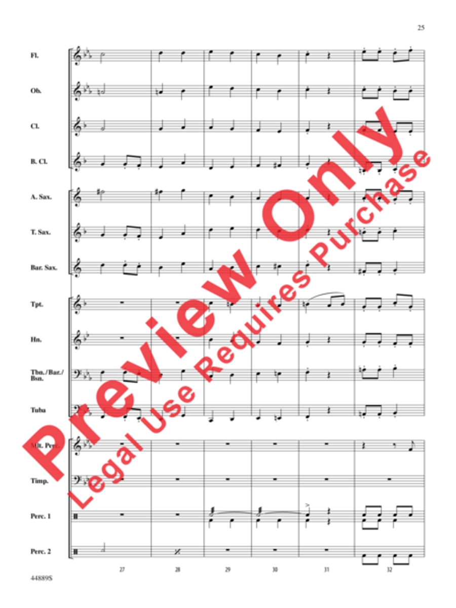 Three Miniature Nutcrackers Concert Band scores gallery preview page 25