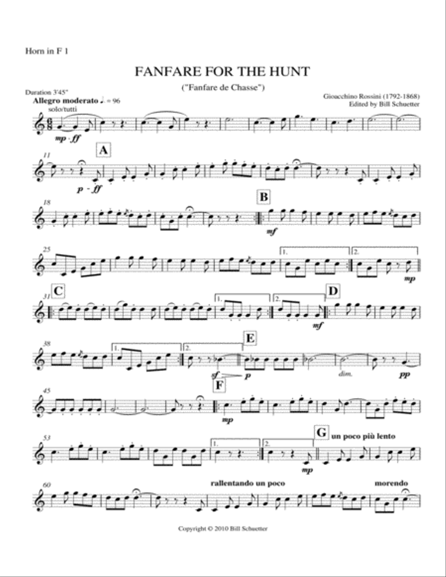 Fanfare for the Hunt Horn scores gallery preview page 4