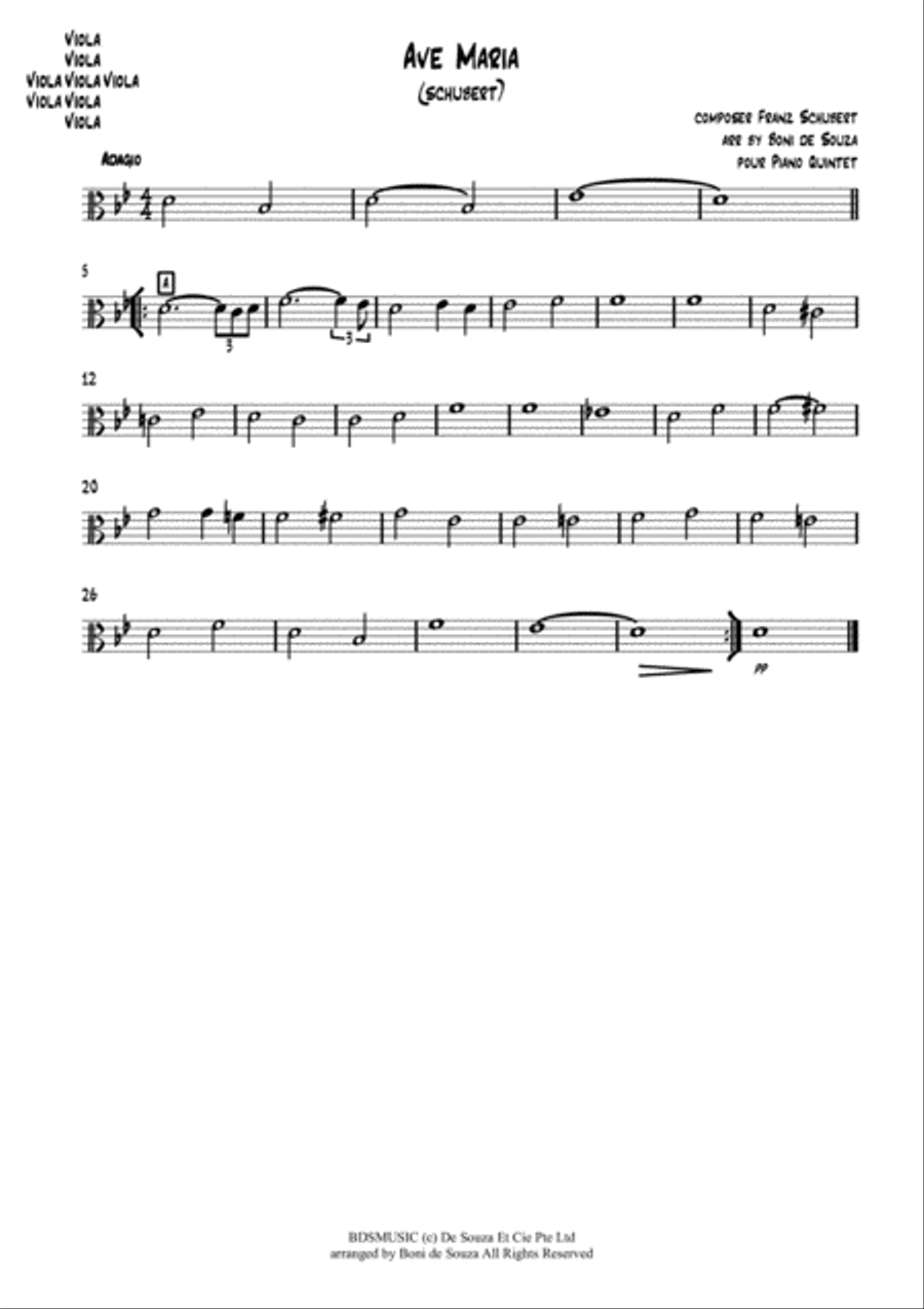 Ave Maria - Schubert (Piano-Strings Octet) image number null