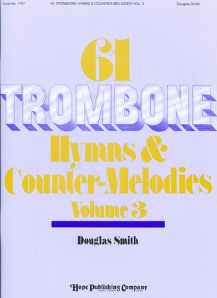 Book cover for 61 Trombone Hymns and Countermelodies, Vol. 3