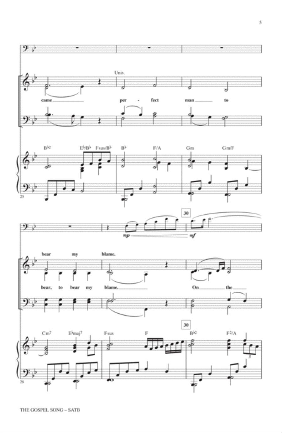 The Gospel Song 4-Part scores gallery preview page 4