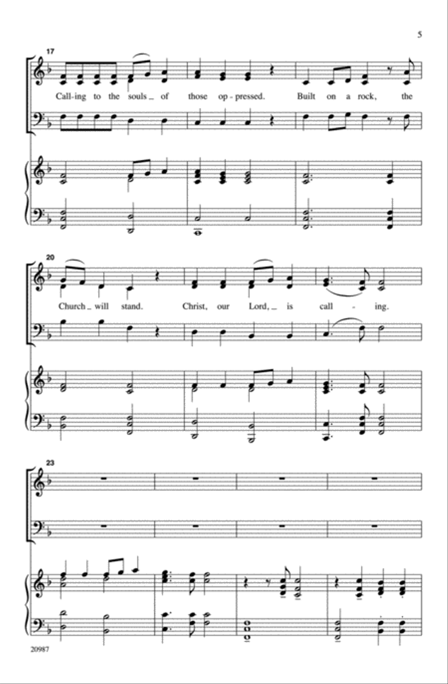 Built on a Rock Choir scores gallery preview page 4