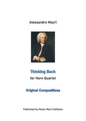 Book cover for Thinking Bach for Horn Quartet