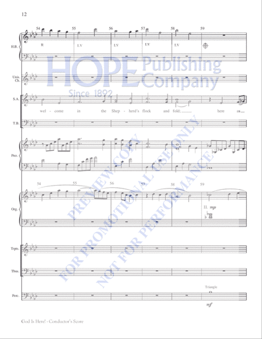God Is Here! God Is Here! 4-Part scores gallery preview page 12