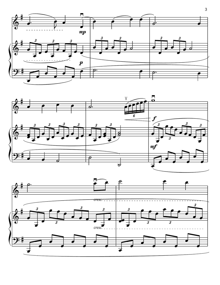 I Feel My Savior's Love Violin Solo scores gallery preview page 3