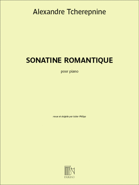 Sonatine Romantique Op 4 Piano