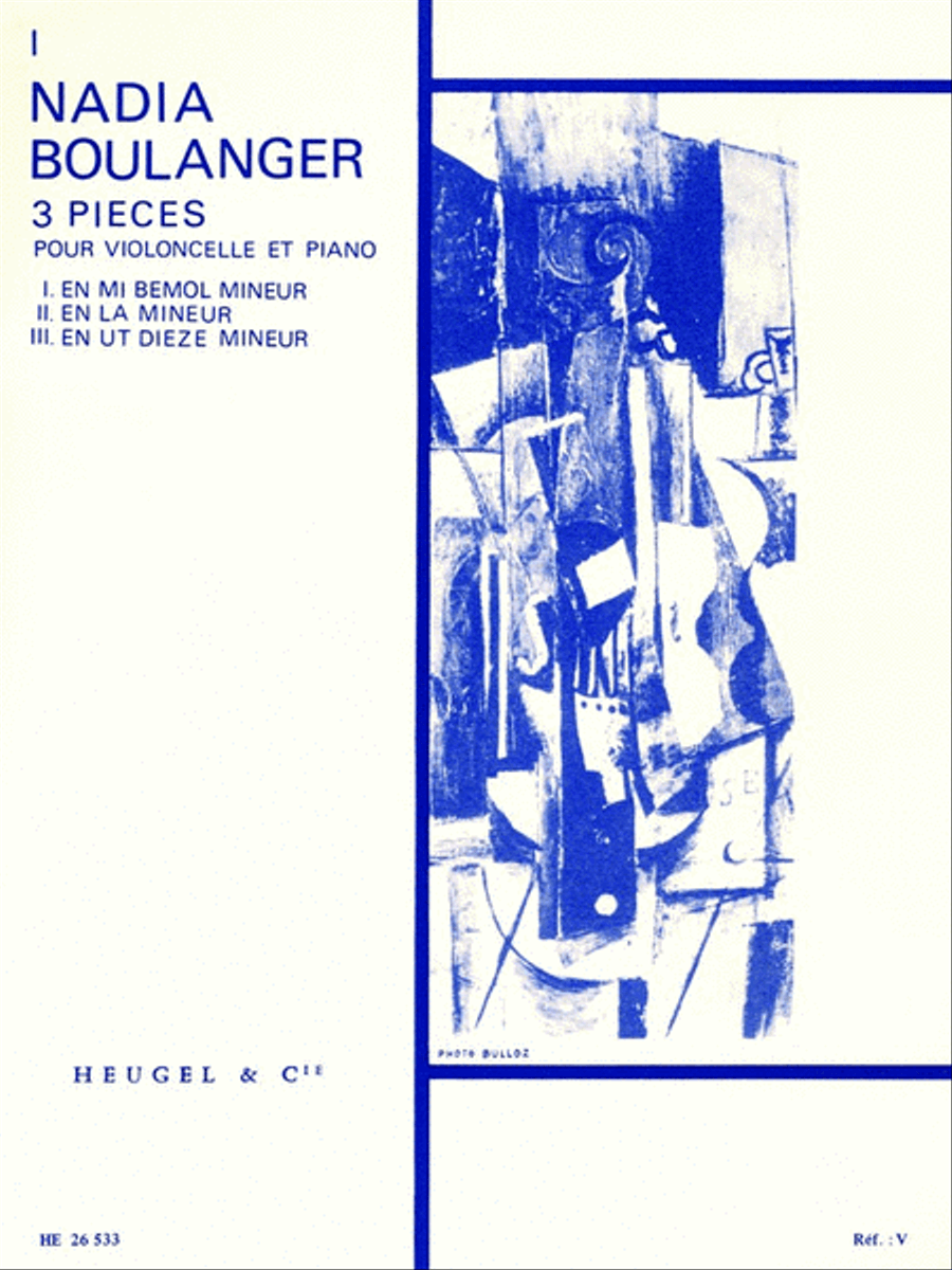 3 Pieces No. 1 In E Flat Minor (cello & Piano) Piano Accompaniment scores gallery preview page 1