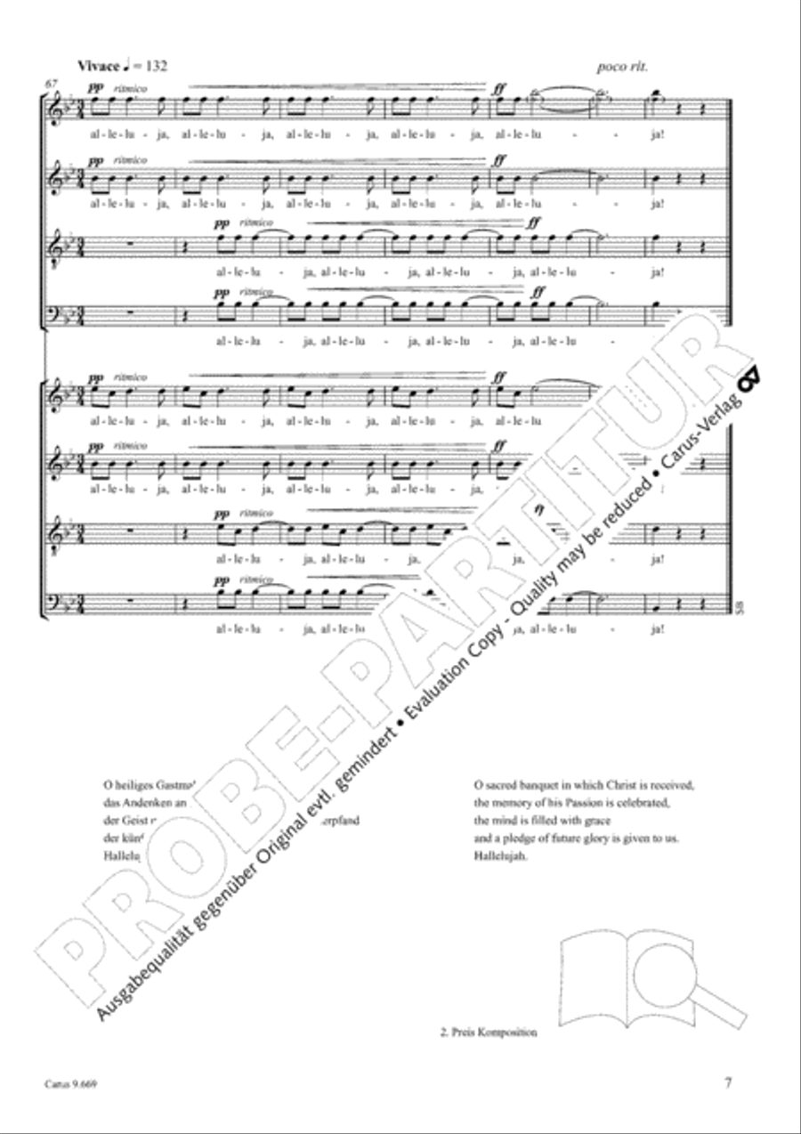 O sacrum convivium O sacrum convivium 4-Part scores gallery preview page 8