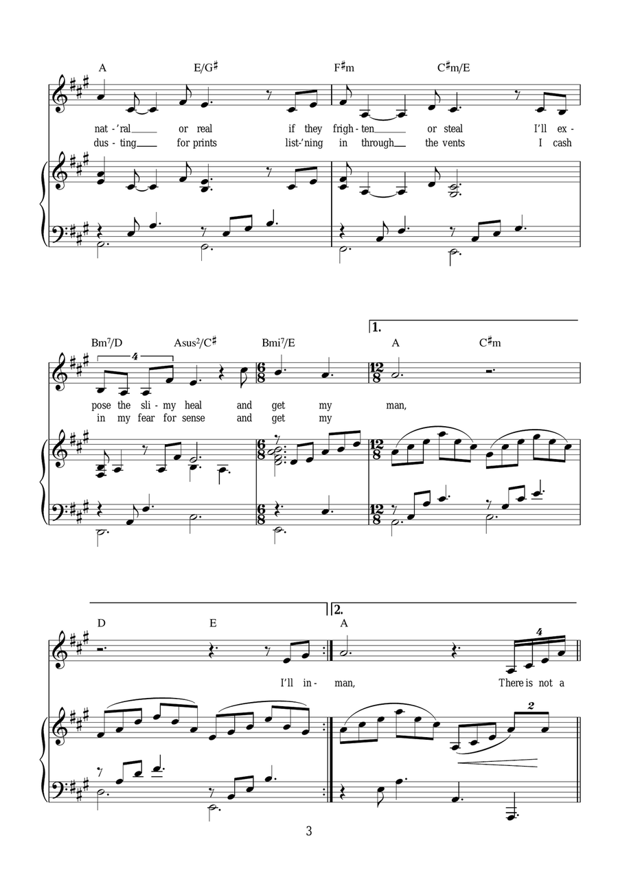I Always Get My Man (from Brenda Bly: Teen Detective) Piano, Vocal scores gallery preview page 3