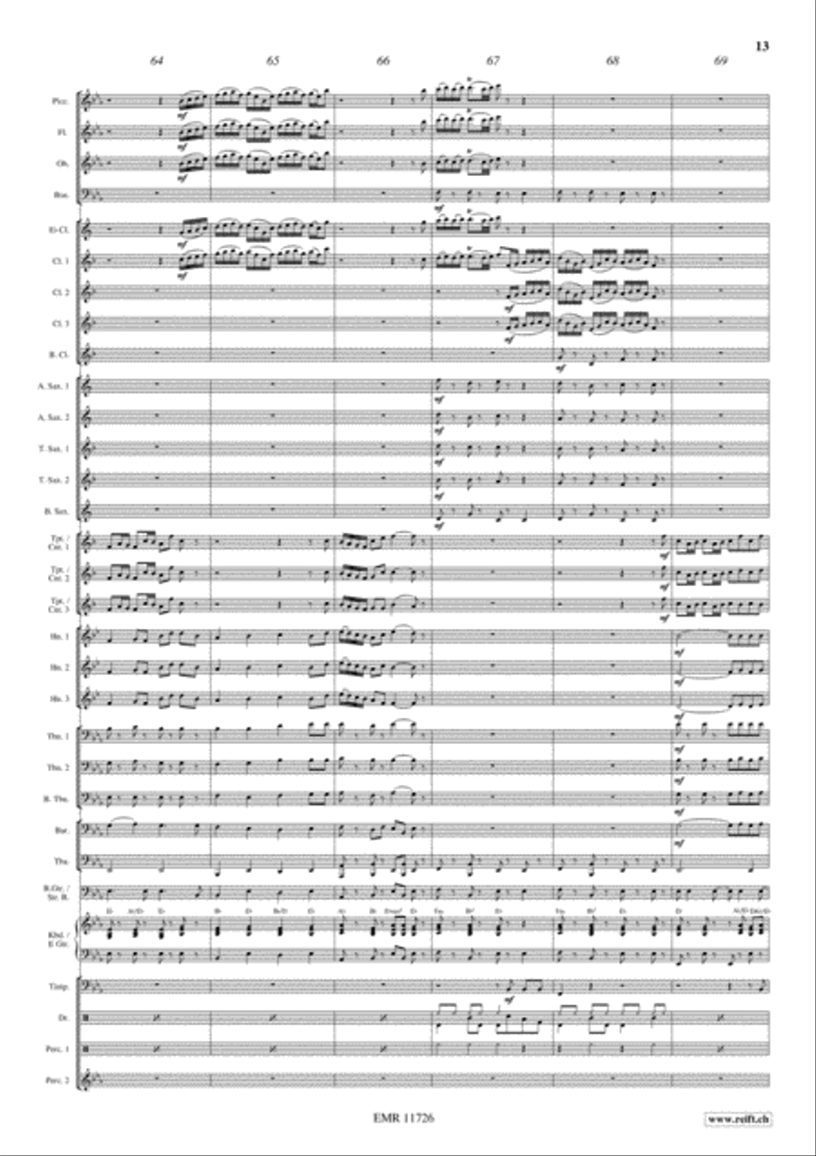 Rocky Bach Concert Band scores gallery preview page 14