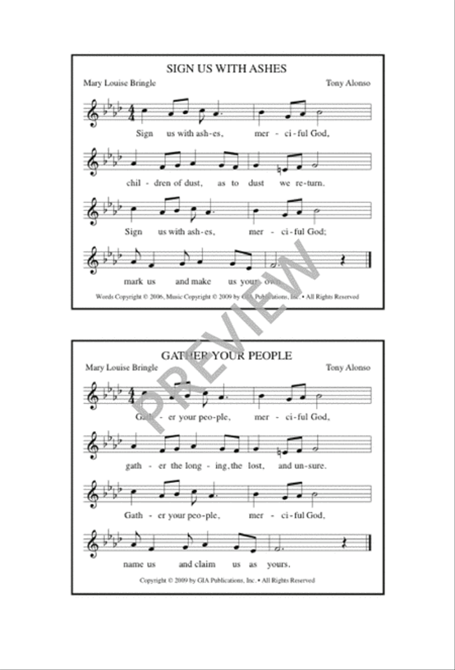 Merciful God: A Ritual Song for Lent 3-Part scores gallery preview page 7