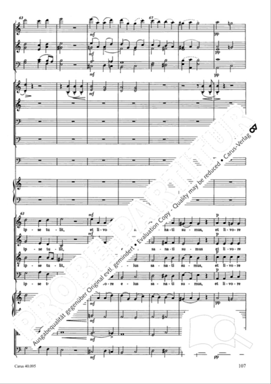 The Seven Words (Die Sieben Worte) 4-Part scores gallery preview page 122