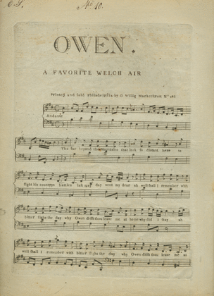 Owen. A Favorite Welch Air