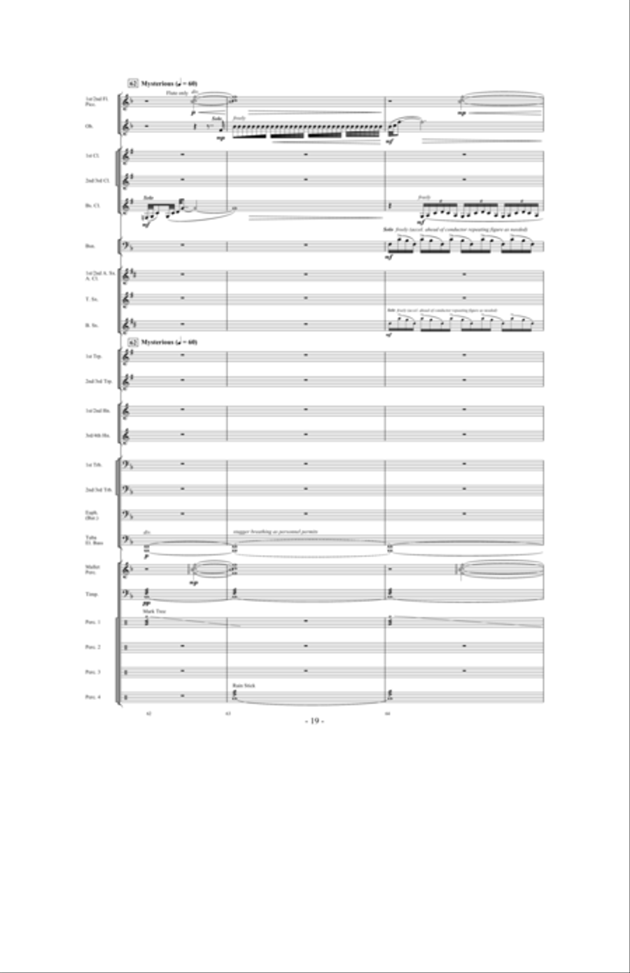 Brazil: Ceremony, Song and Samba Concert Band scores gallery preview page 18
