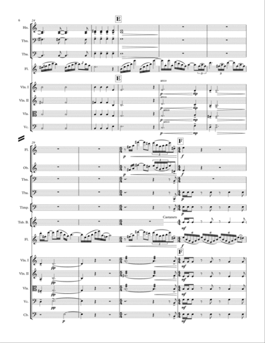 Dance for the Moon (Version for Flute and Symphonic Orchestra) Full Orchestra scores gallery preview page 6