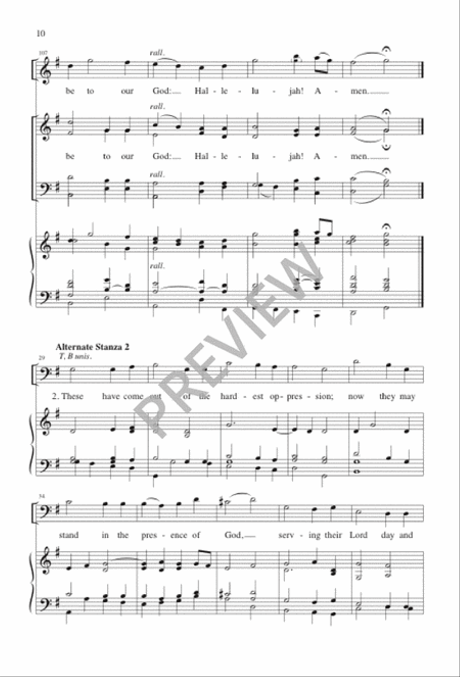Here from All Nations 4-Part scores gallery preview page 10