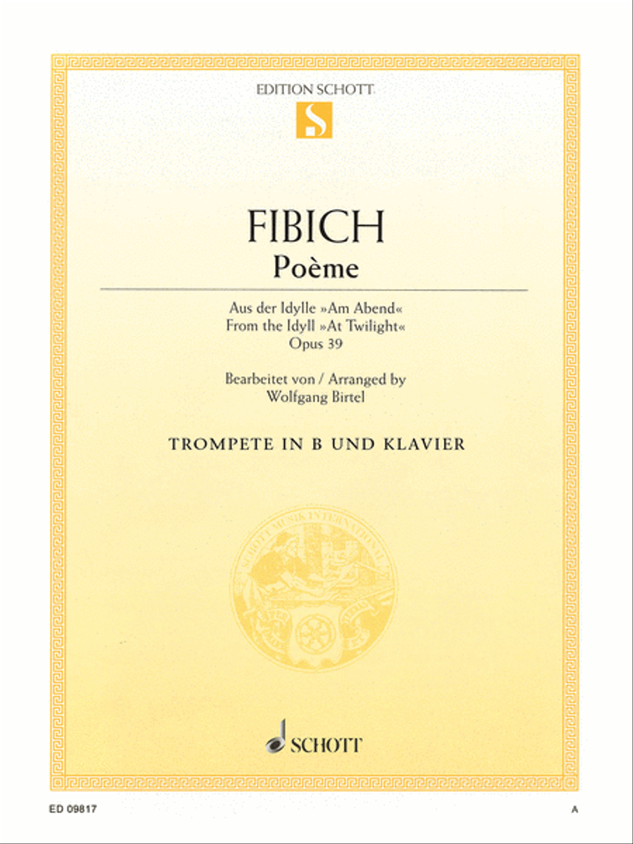 Poeme Trumpet Solo scores gallery preview page 1