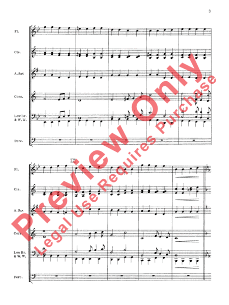 Pomp and Circumstance Concert Band scores gallery preview page 4