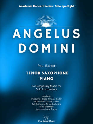 Book cover for Angelus Domini (Tenor Saxophone & Piano)
