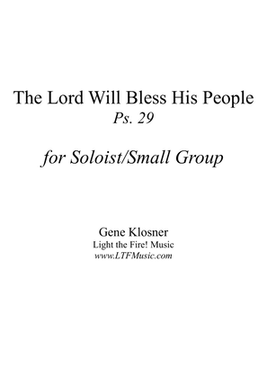 Book cover for The Lord Will Bless His People (Ps. 29) [Soloist/Small Group]