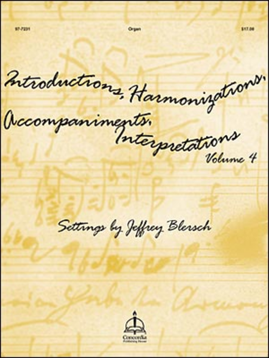 Introductions, Harmonizations, Accompaniments, Interpretations, Vol. 4 image number null