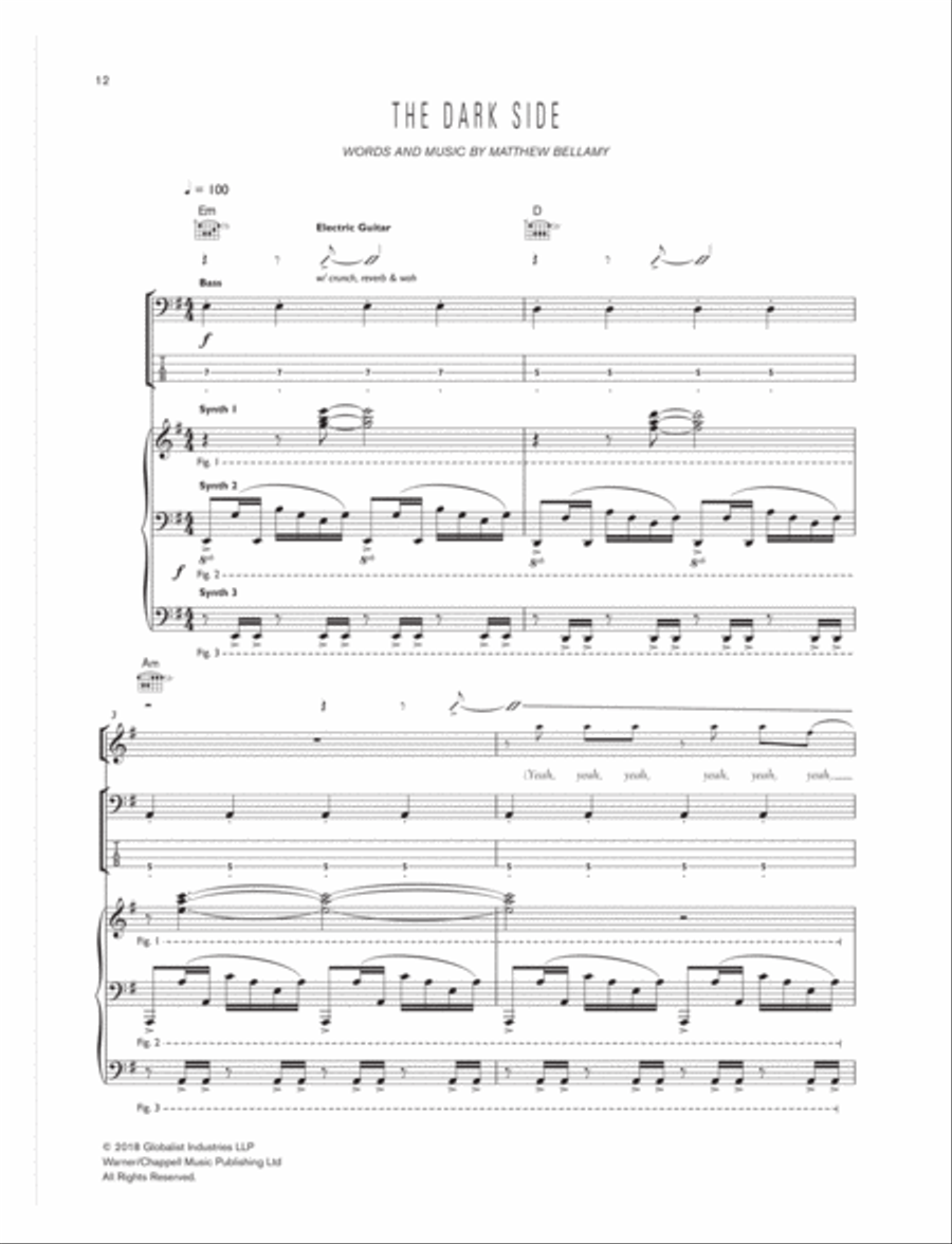 Simulation Theory Electric Guitar scores gallery preview page 3