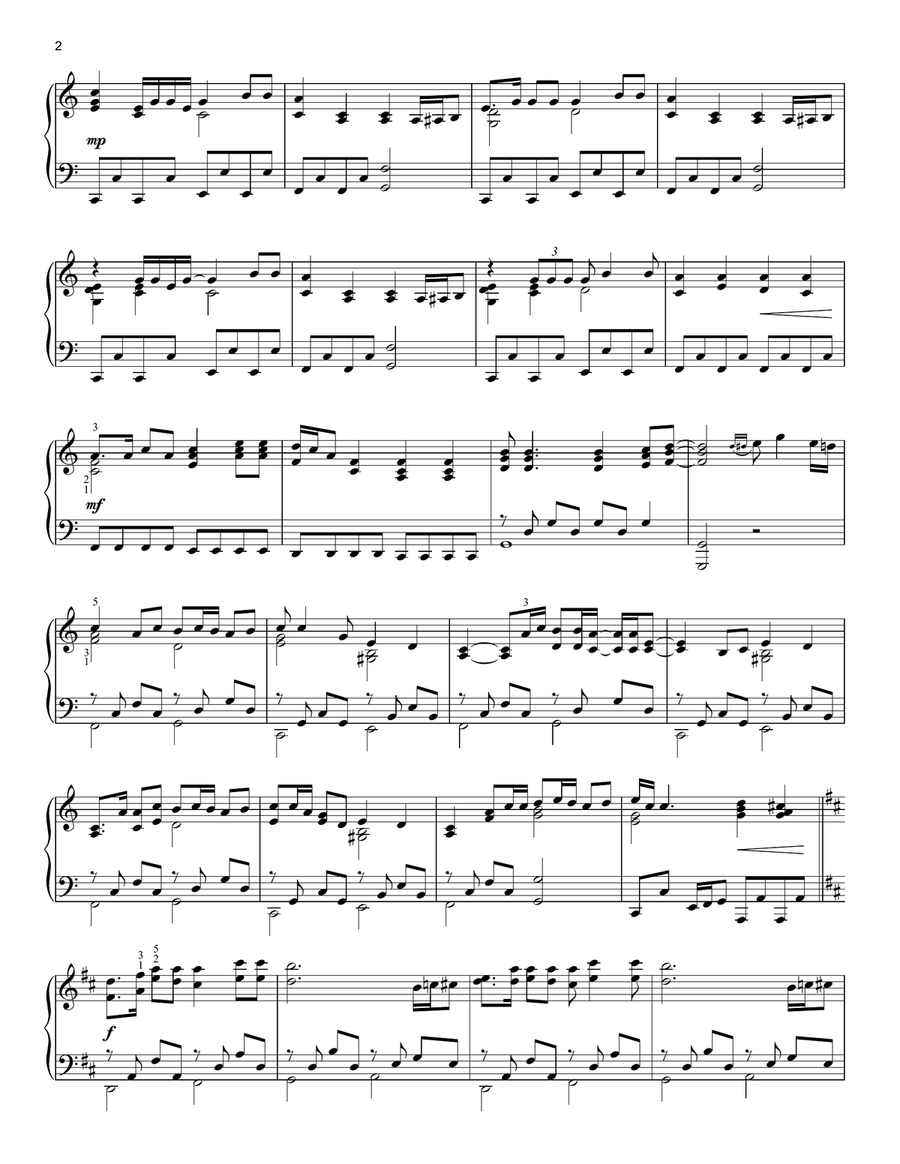 Imagine Piano Solo scores gallery preview page 2