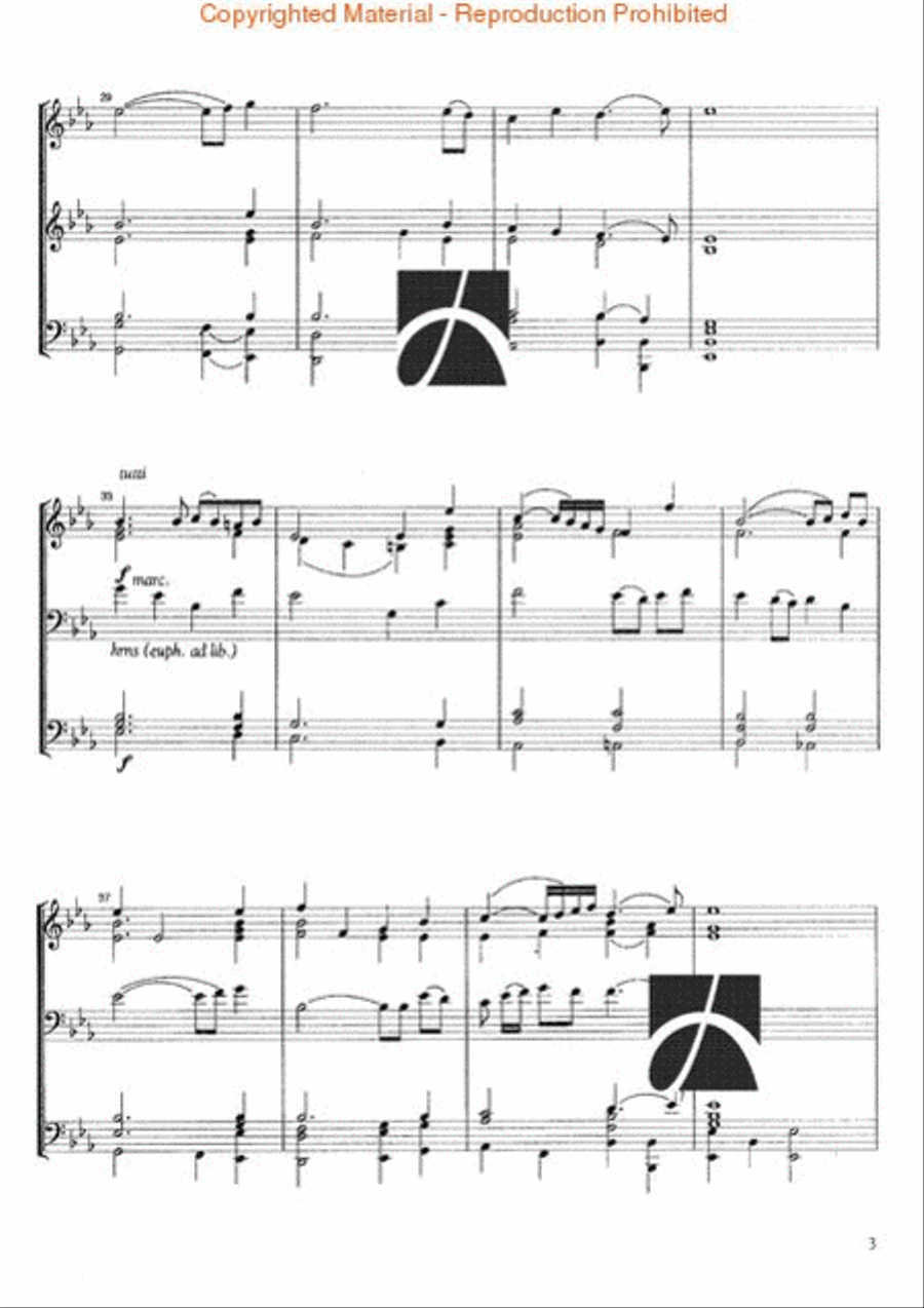 Handelian Song Handelian Song Concert Band scores gallery preview page 4