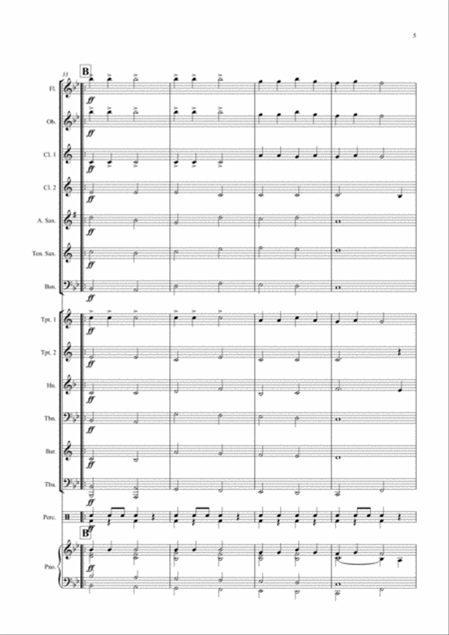 Stately March Stately March Concert Band scores gallery preview page 5