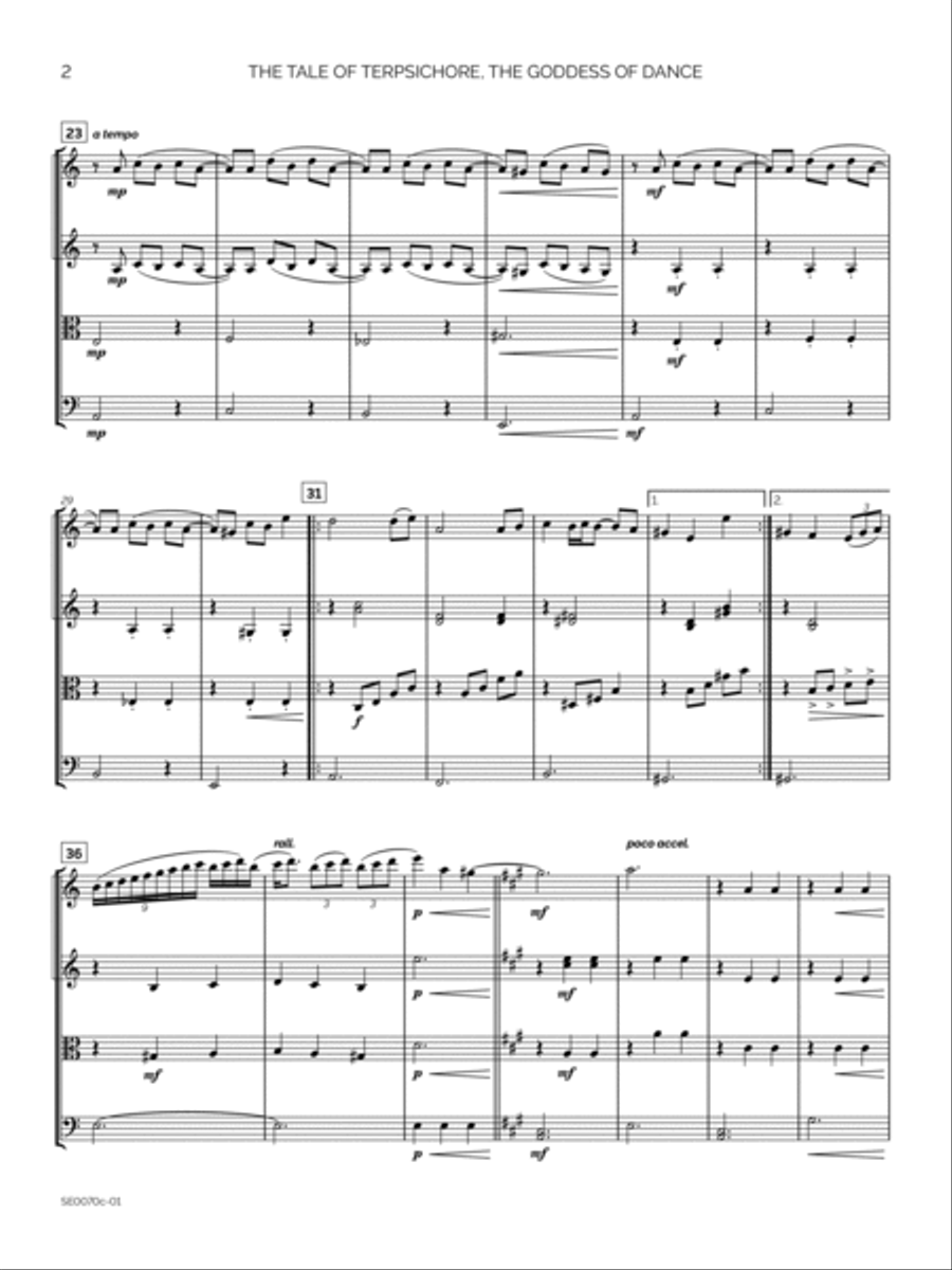 The Tale of Terpsichore The Tale of Terpsichore String Quartet scores gallery preview page 5