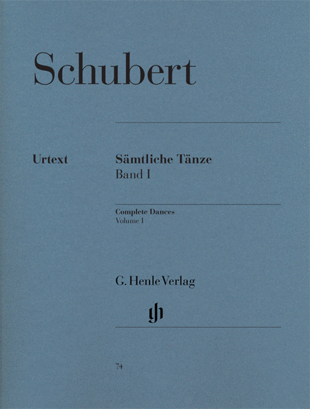 Schubert, Franz: Complete dances, volume I