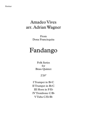 "Fandango" (Amadeo Vives) Brass Quintet arr. Adrian Wagner