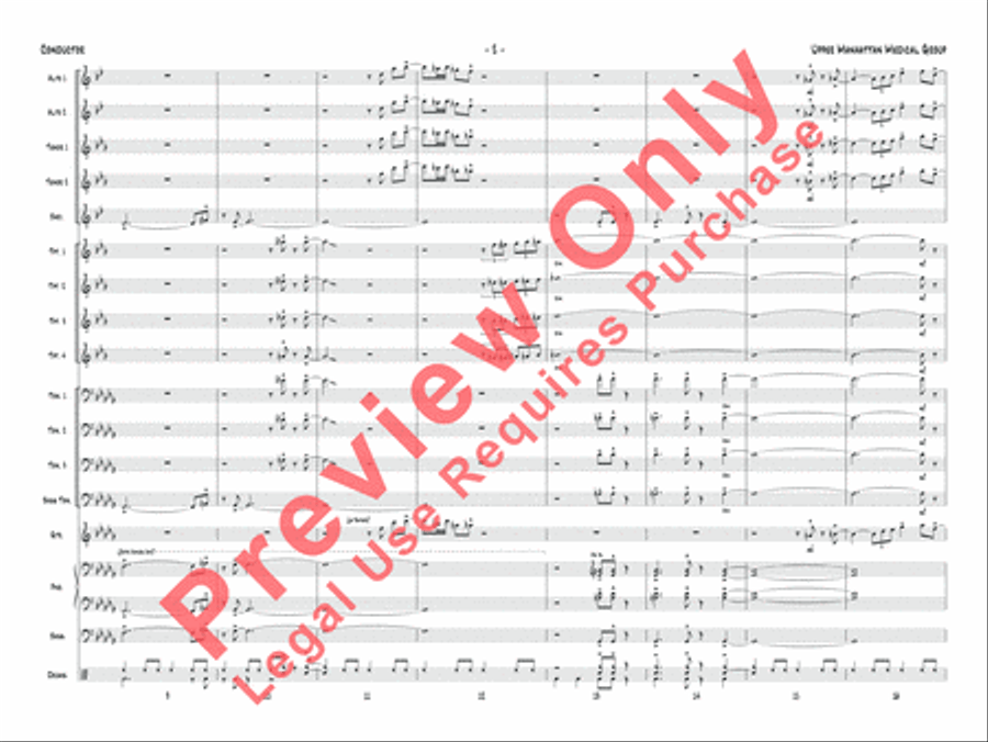 Upper Manhattan Medical Group Jazz Ensemble scores gallery preview page 3