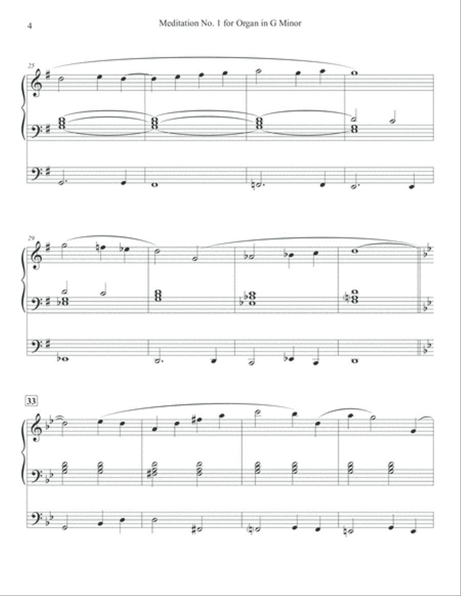Meditations for Organ, Nos. 1-4 Organ Solo scores gallery preview page 4