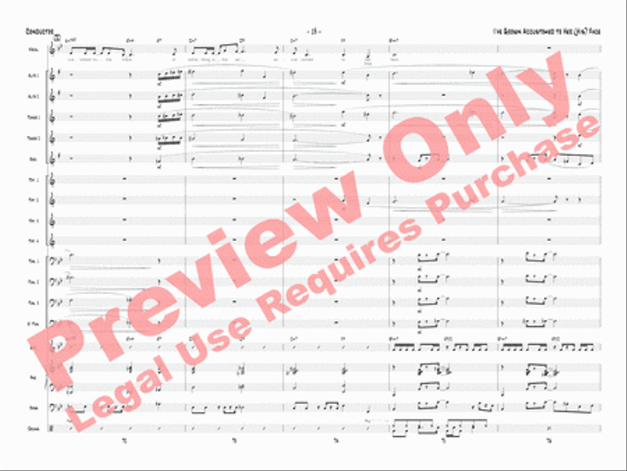 I've Grown Accustomed to Her (His) Face Jazz Ensemble scores gallery preview page 16