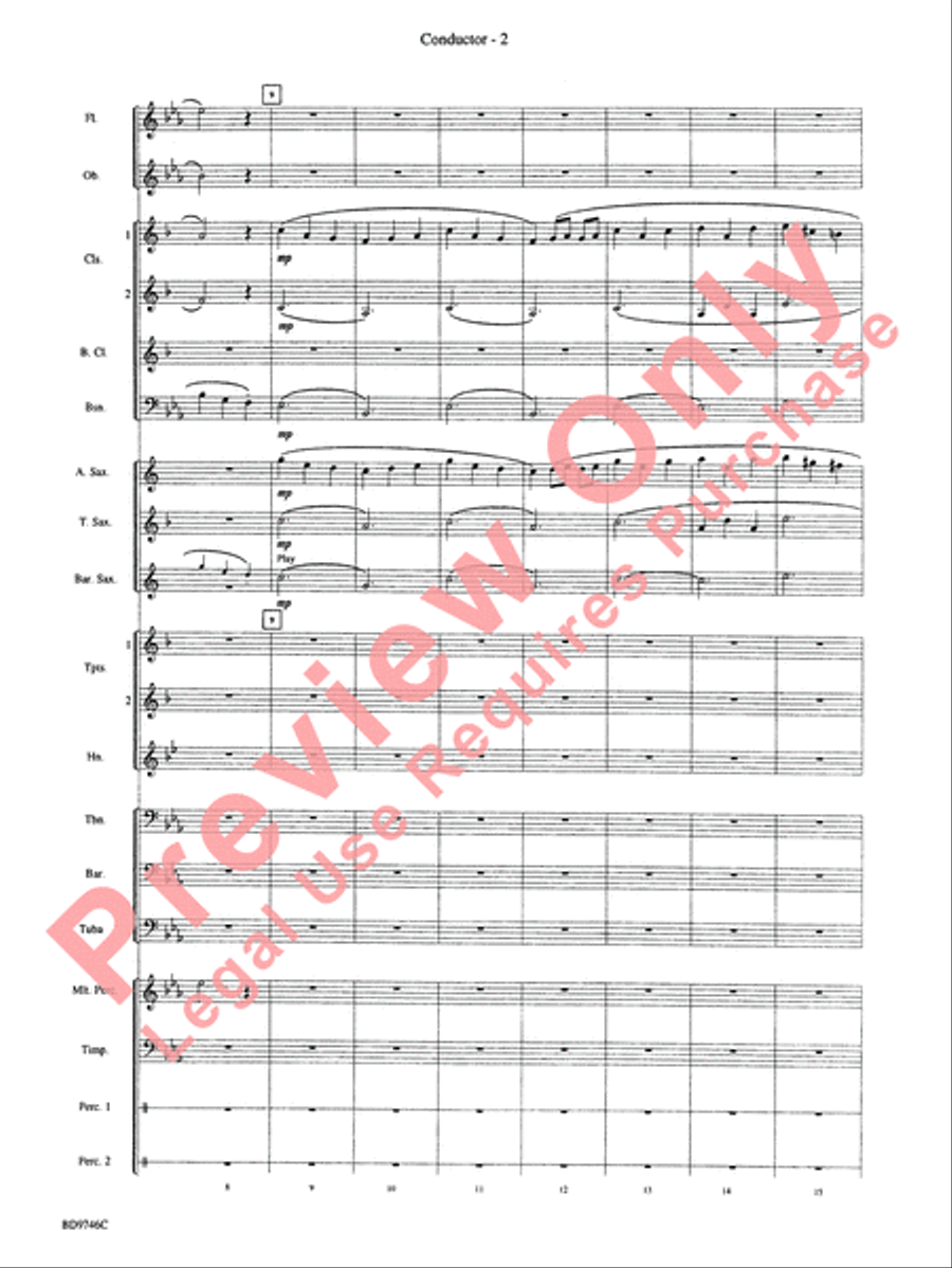 Peer Gynt Suite Concert Band scores gallery preview page 4