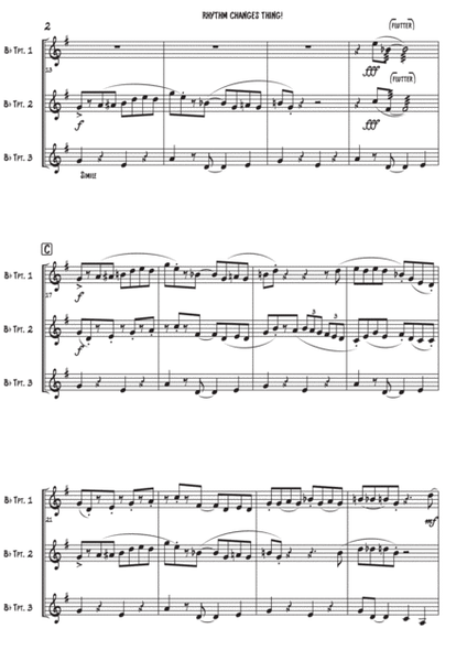 Rhythm changes thing! For trumpet trio image number null
