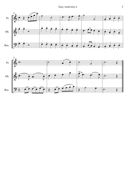 Men of Harlech (Rhyfelgyrch Gwŷr Harlech) for wind trio (flute, oboe, bassoon) image number null