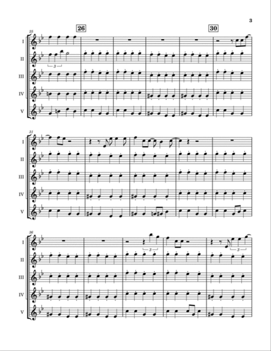 Cold As Ice Woodwind Quintet scores gallery preview page 4