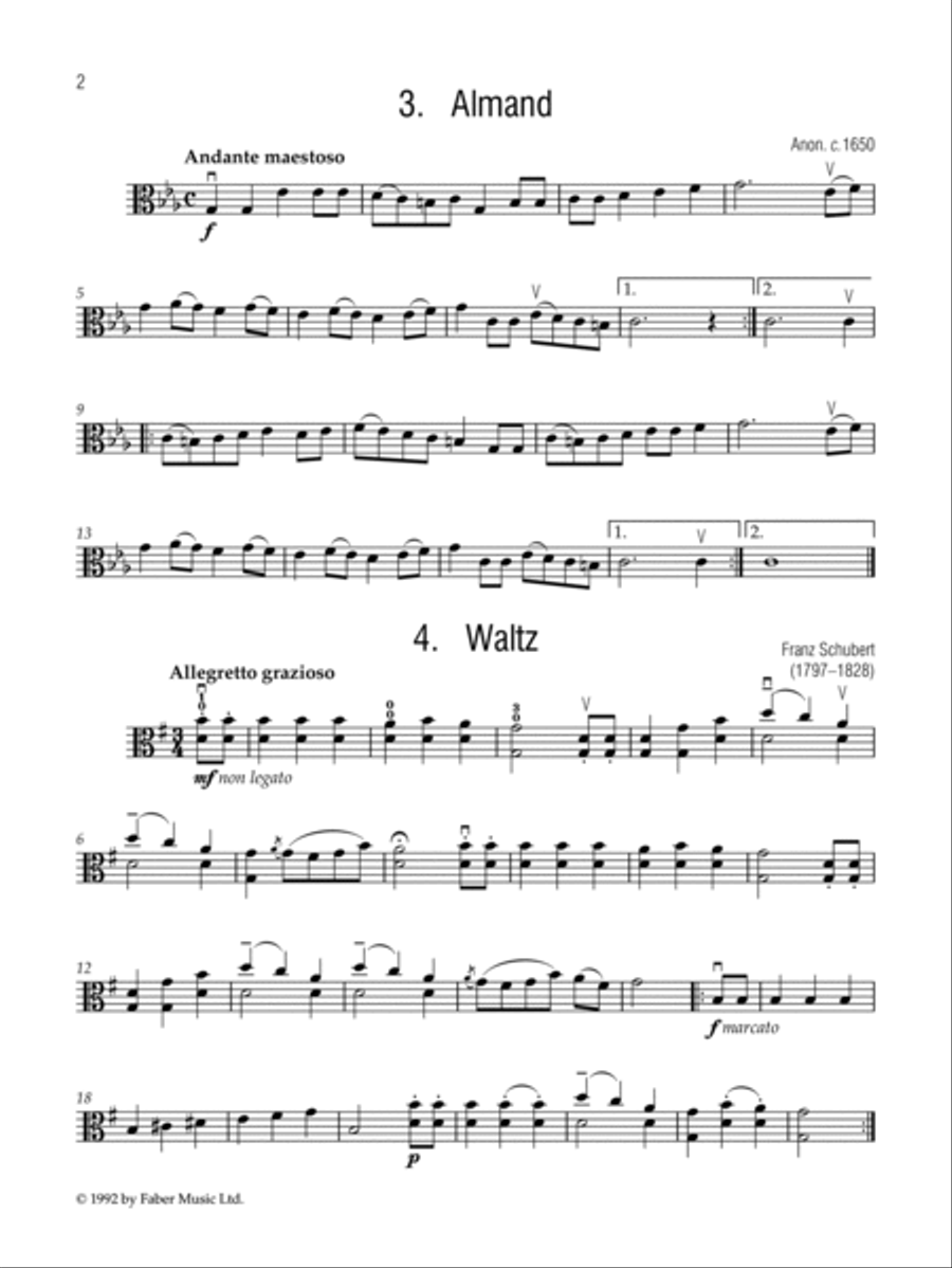 First Repertoire for Viola, Book 2 Viola scores gallery preview page 3