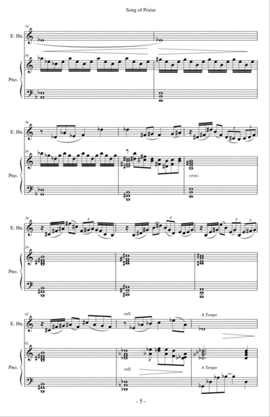 Song of Praise Song of Praise English Horn scores gallery preview page 5
