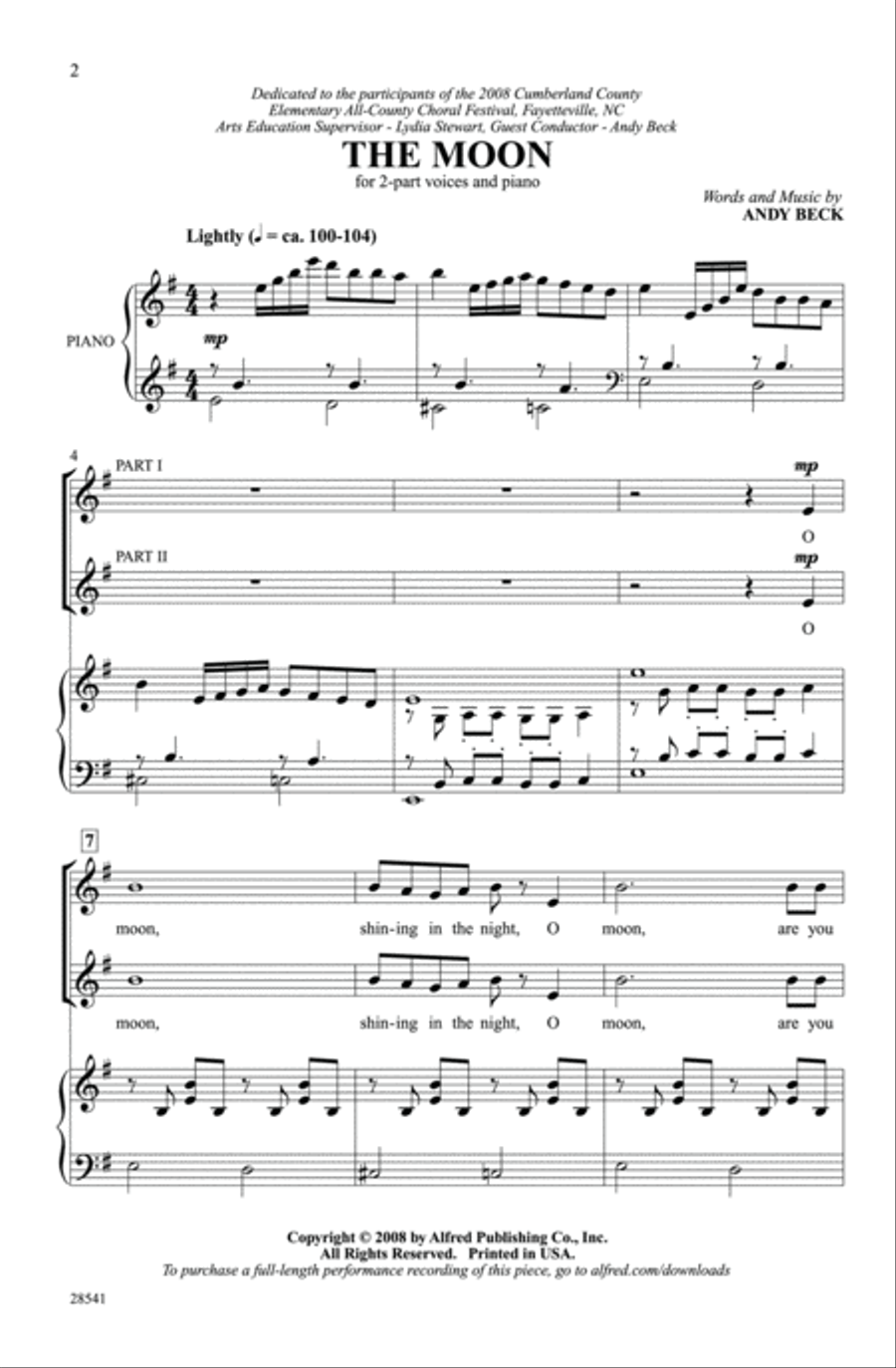 The Moon 2-Part scores gallery preview page 1