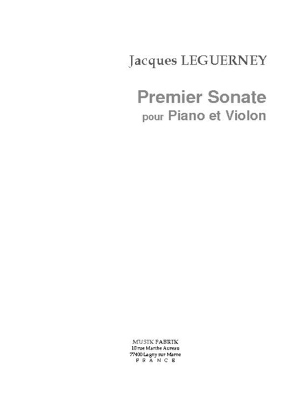 Premier Sonate