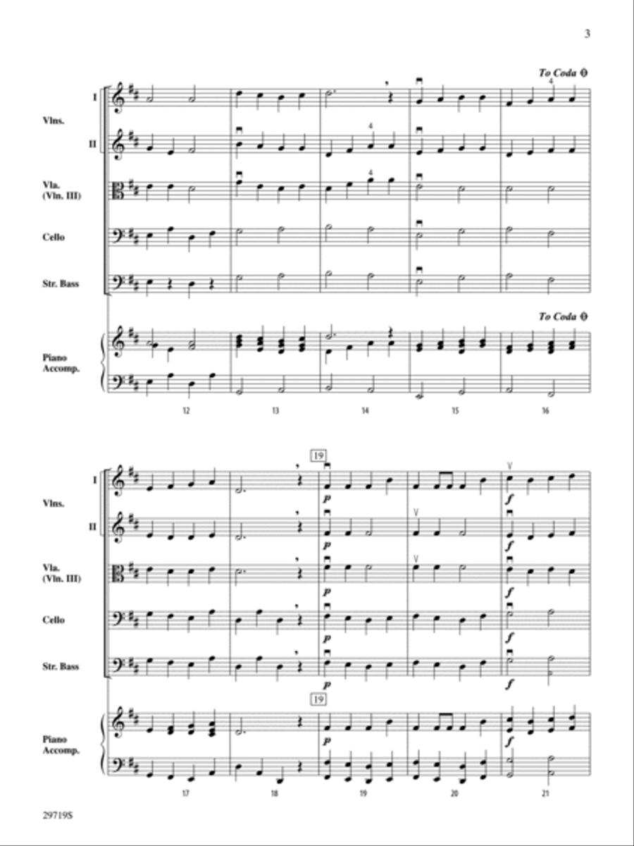 Miniature Symphony (score only) String Orchestra scores gallery preview page 3